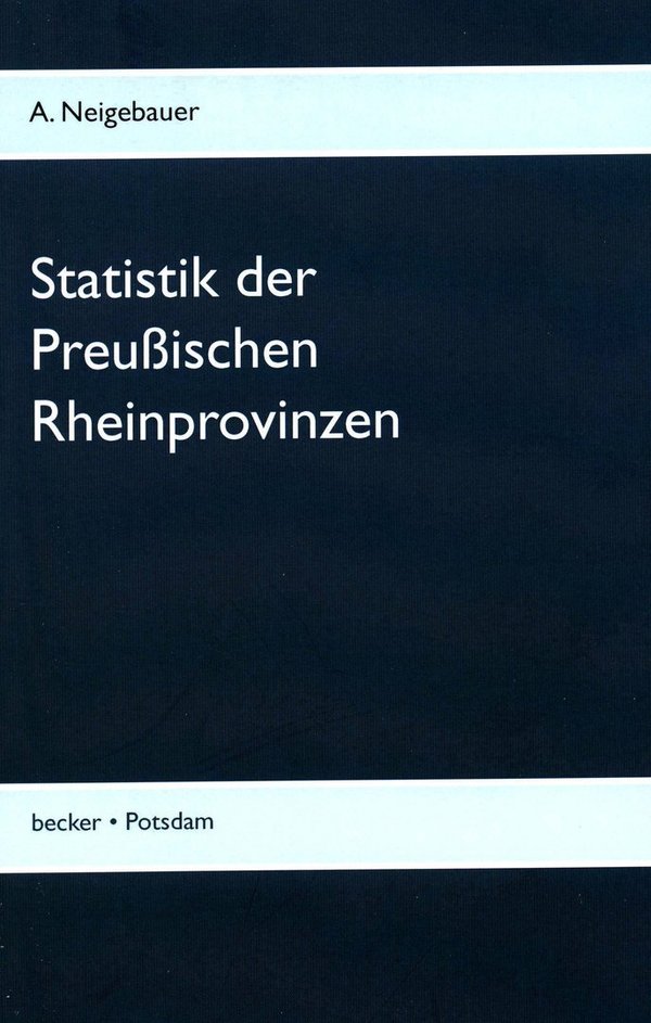 Statistik der Preußischen Rheinprovinzen 1817 (025-8)