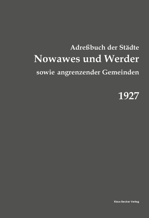 Adreßbuch Nowawes und Werder, 1927 (281-8)