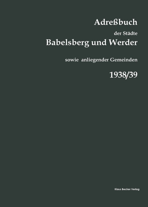 Adreßbuch Babelsberg und Werder, 1938/39 (285-6)