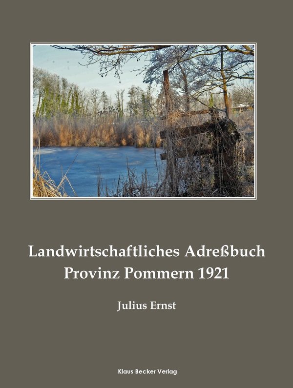 Landwirtschaftliches Adreßbuch Pommern 1921 (405-8)